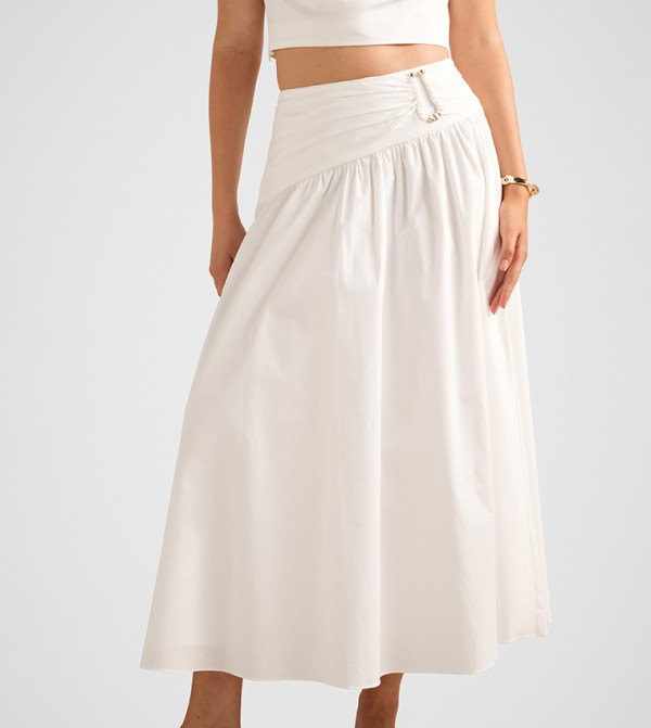 Forever New  Maxi Skirts - White Maxi Skirts