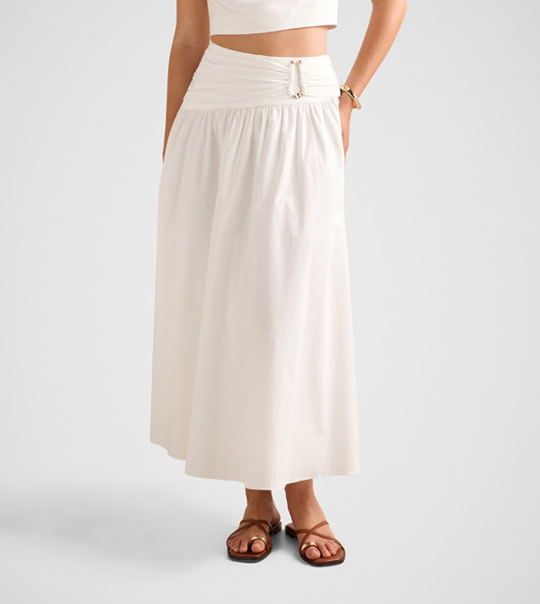 Forever New  Maxi Skirts - White Maxi Skirts
