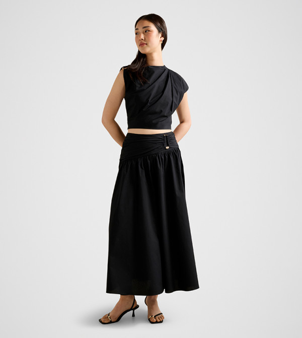 فوريفر نيو  تنانير - أسود Maxi Skirts