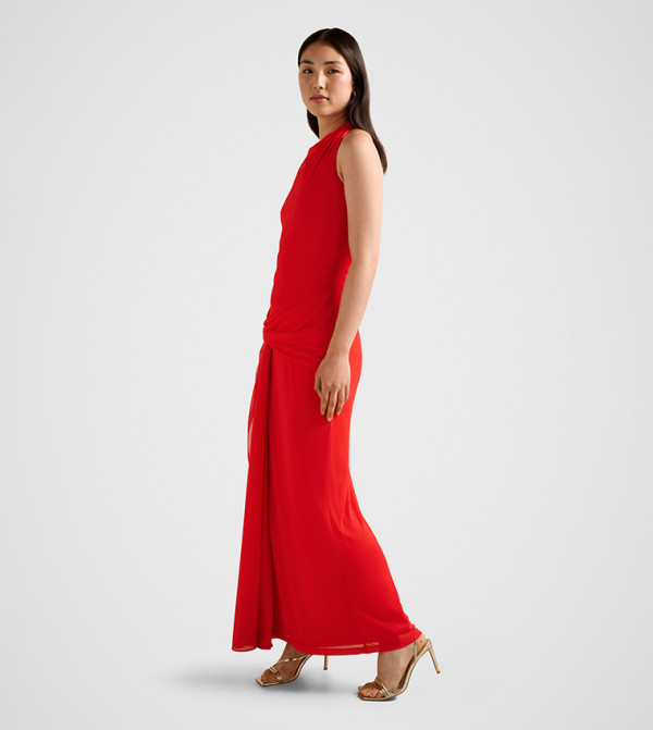 Forever New  warm-hues-w - Red Maxi Dresses