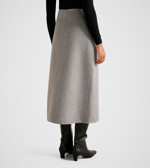 Forever New  devil-wears-prada - Grey Midi Skirts