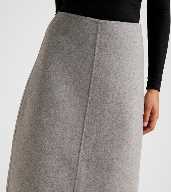 Forever New  devil-wears-prada - Grey Midi Skirts