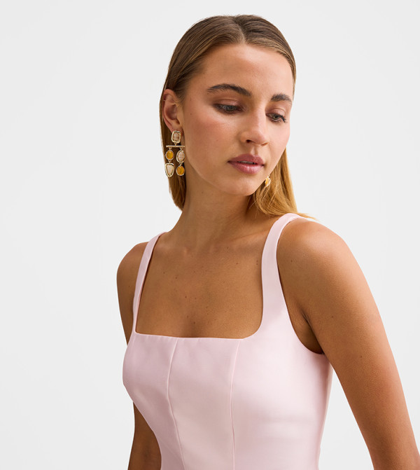 فوريفر نيو  pastel-dresses-march - وردي Sleeveless Tops
