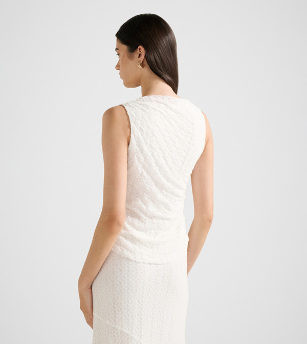 Forever New  - White Sleeveless Tops