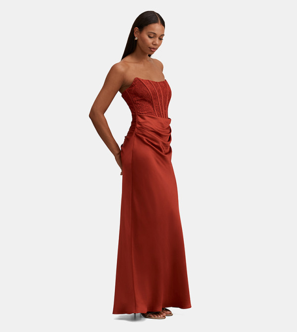 Forever New  warm-hues-w - Brown Maxi Dresses