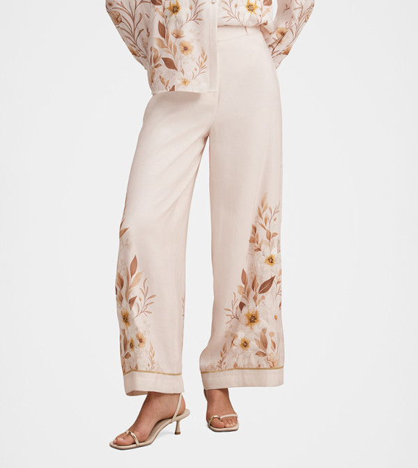 Forever New  Pants & Leggings - Beige Casual Pants