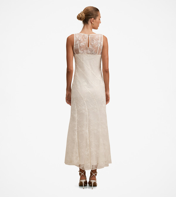 Forever New  Party Dresses - Beige Midi Dresses