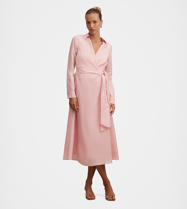 Forever New  Midi Dresses - Pink Midi Dresses