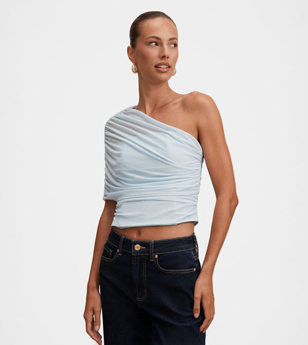 Forever New Clothing - Blue Cropped Tops
