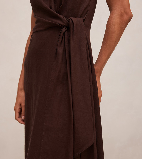 Forever New Forever New - Brown Midi Dresses