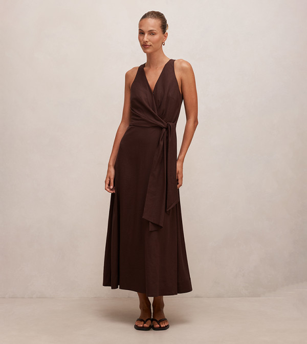 Forever New Forever New - Brown Midi Dresses