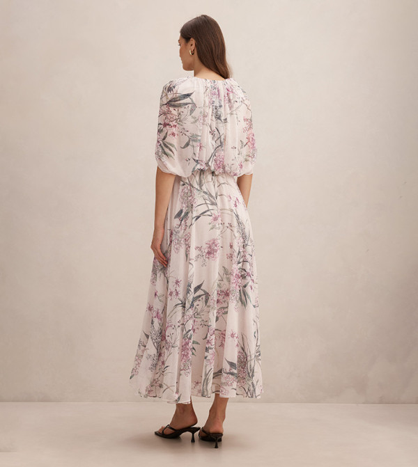 فوريفر نيو  فساتين - كريمي  Midi Dresses