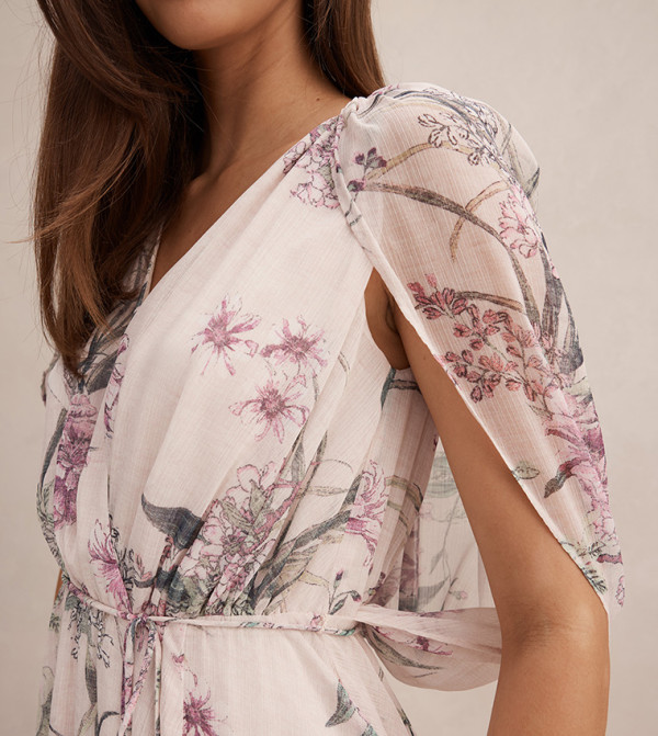 فوريفر نيو  فساتين - كريمي  Midi Dresses