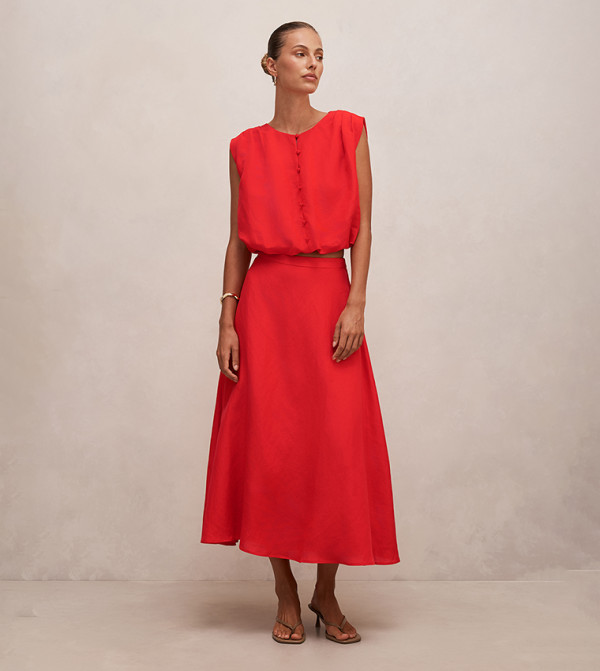 Forever New Forever New - Red Midi Skirts