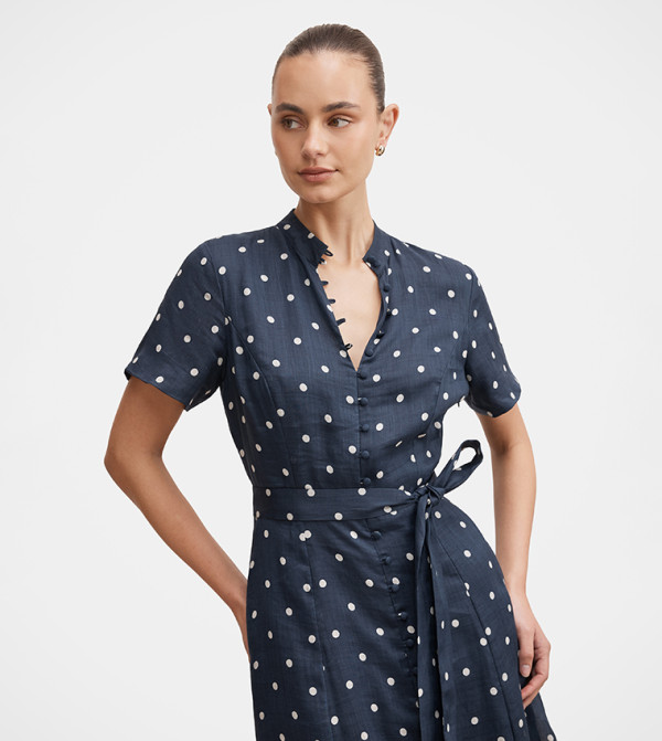 Forever New  Midi Dresses - Navy Midi Dresses