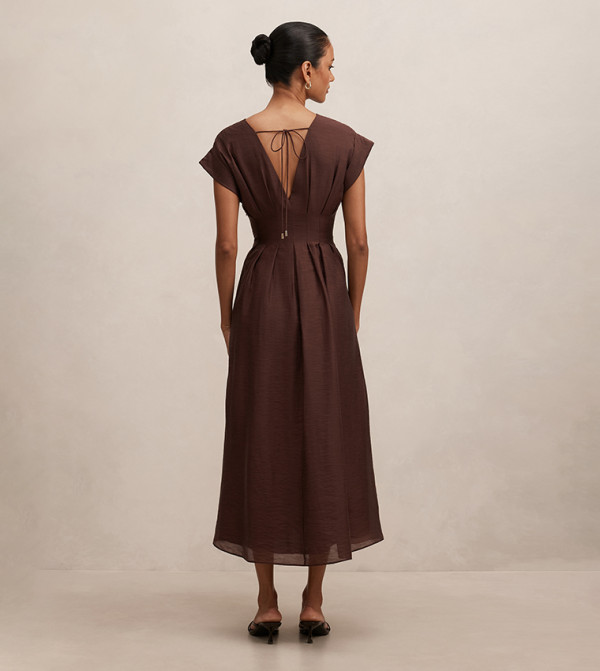 فوريفر نيو فوريفر نيو - بني  Midi Dresses