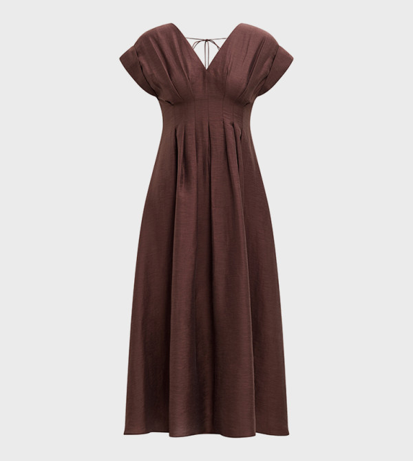 فوريفر نيو فوريفر نيو - بني  Midi Dresses