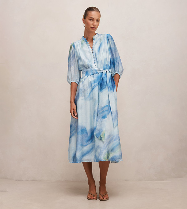 فوريفر نيو فوريفر نيو - أزرق Midi Dresses
