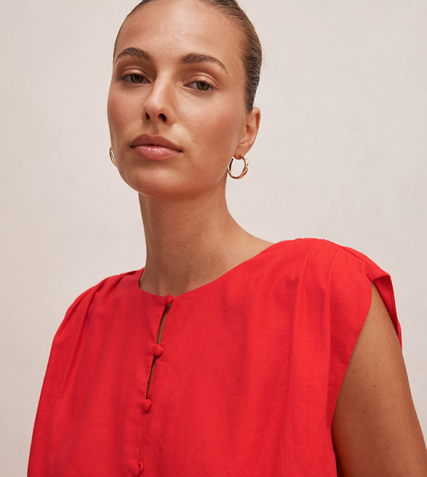 فوريفر نيو فوريفر نيو - أحمر  Sleeveless Tops
