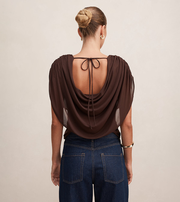 فوريفر نيو فوريفر نيو - بني  Casual Tops