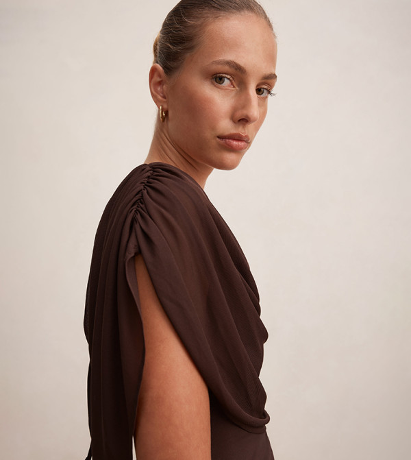 فوريفر نيو فوريفر نيو - بني  Casual Tops