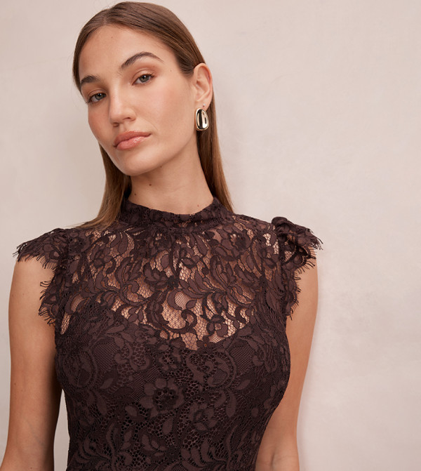فوريفر نيو فوريفر نيو - بني  Midi Dresses