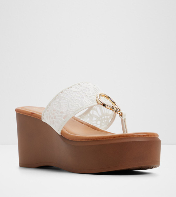 Aldo  summer-workwear-w - White Wedges
