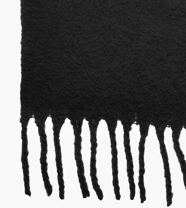 boohoo  Woollen Scarves - Black Woollen Scarves