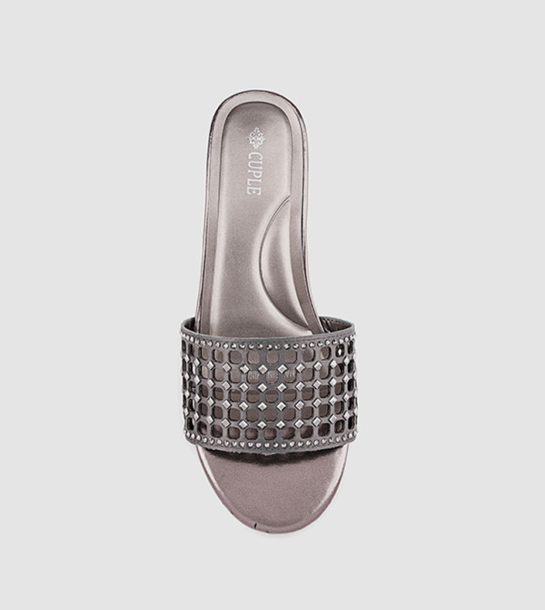 كابلي كابلي - رمادي HEEL SANDALS