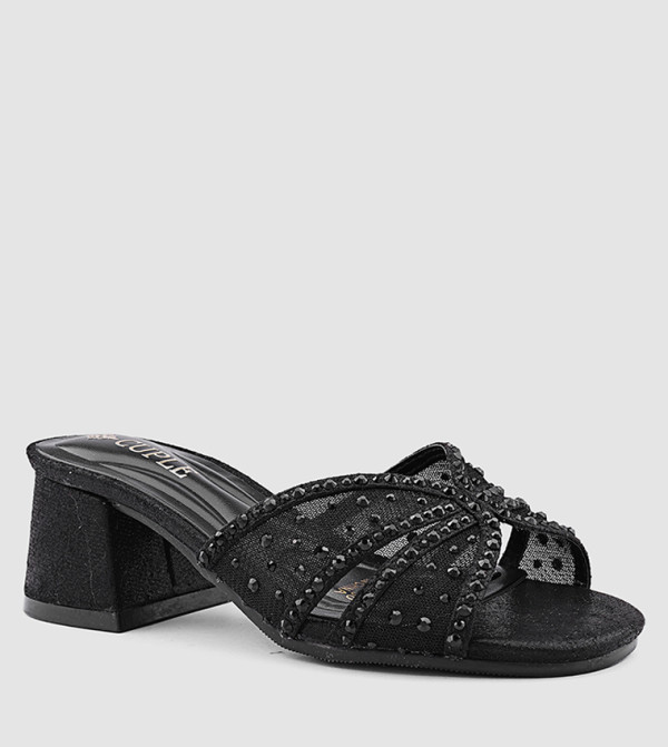كابلي كابلي - أسود HEEL SANDALS