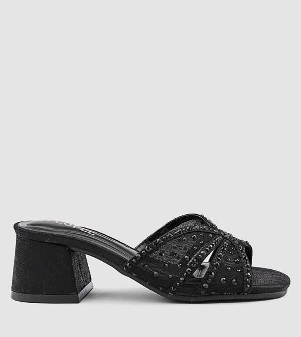 كابلي كابلي - أسود HEEL SANDALS