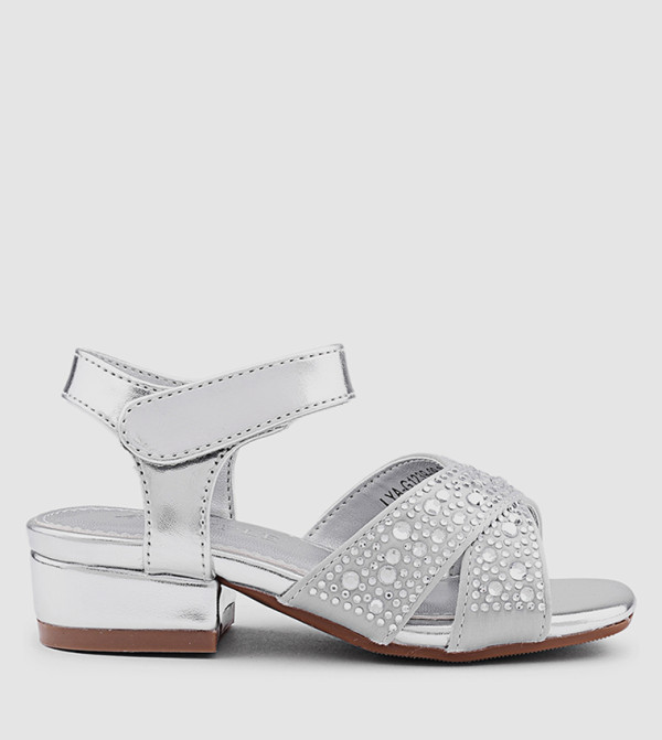 Cuple Heel Sandals - Silver HEEL SANDALS