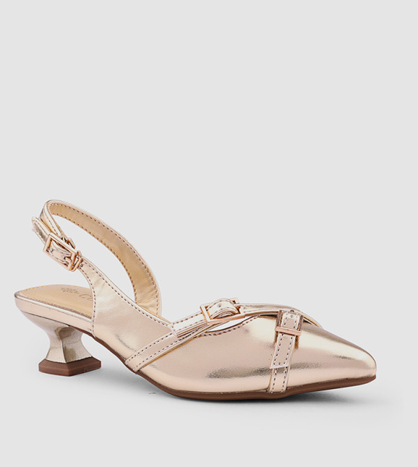 كابلي كابلي - ذهبي HEEL SANDALS