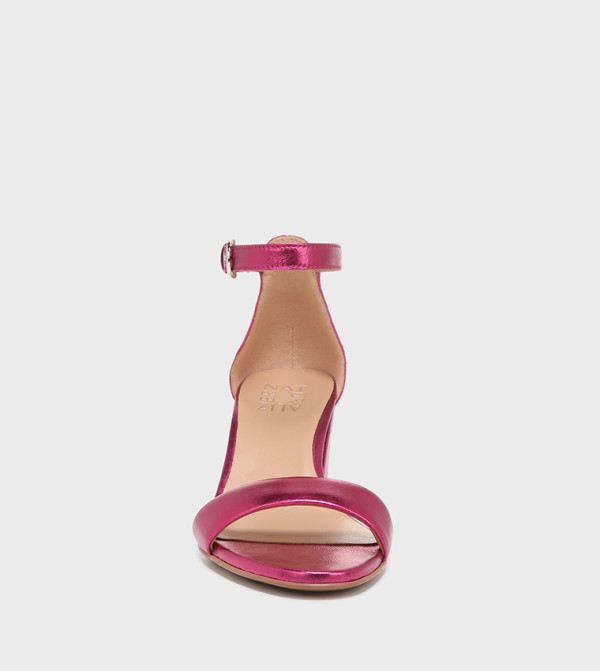 Naturalizer  Sandals - Fuchsia Block Heels