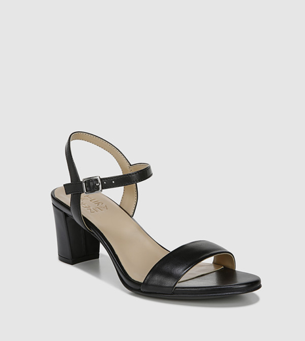 Naturalizer Fashion Heels - Black Heeled Sandals