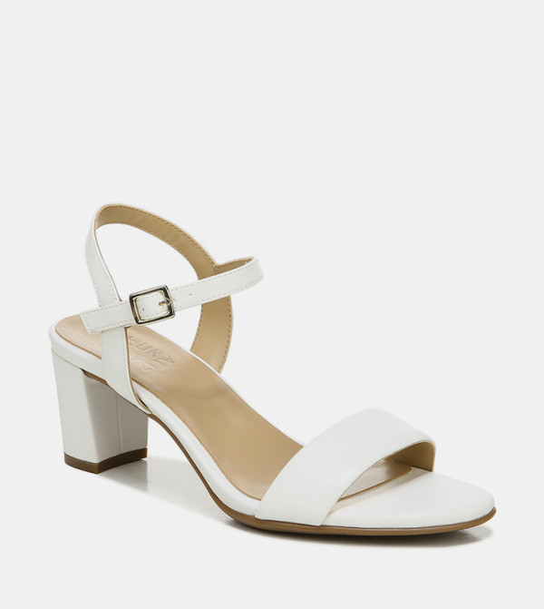 Naturalizer Shoes - White Block Heels