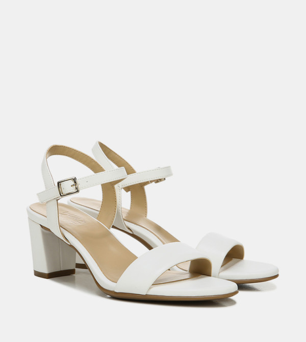 Naturalizer Shoes - White Block Heels