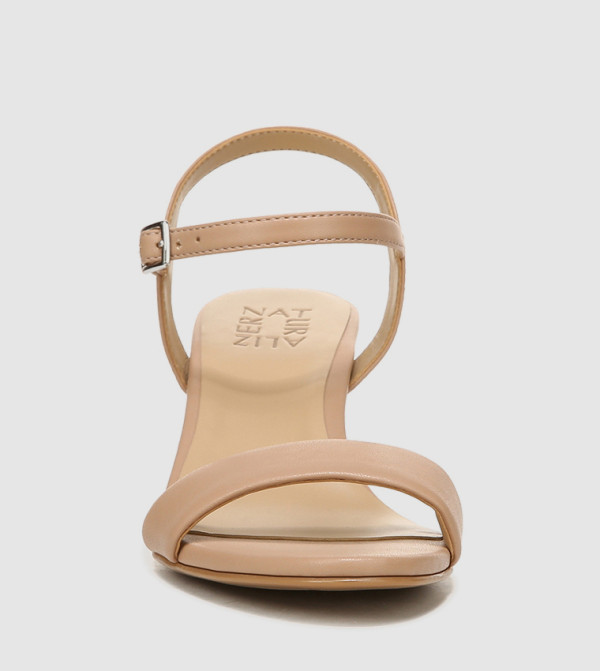 Naturalizer  Sandals - Beige Block Heels