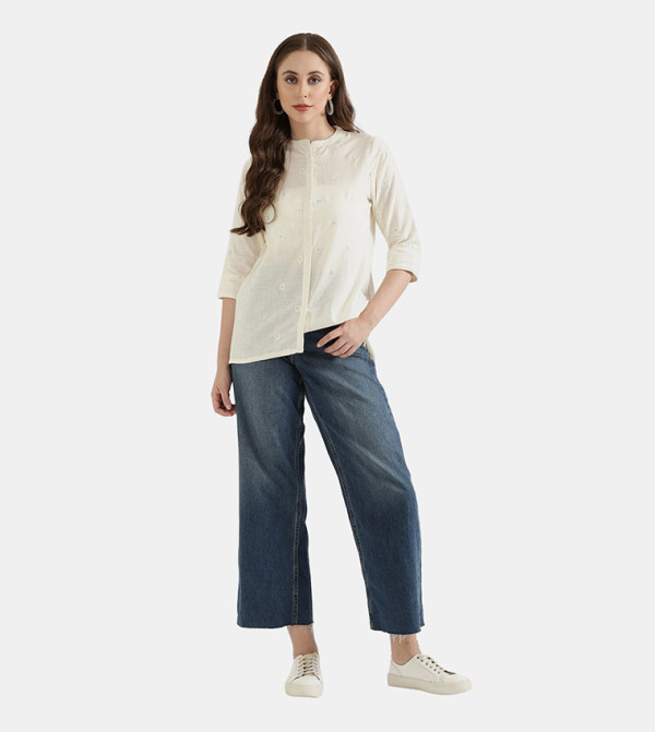 غو كولورز غو كولورز - كريمي  Casual Tops