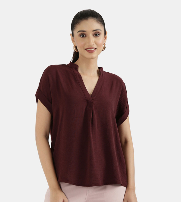 Go Colors Go Colors - Wine Casual Tops