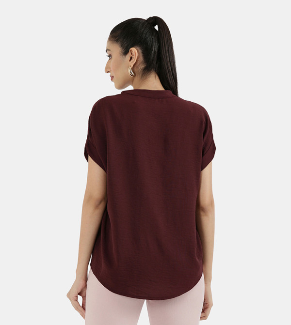Go Colors Go Colors - Wine Casual Tops