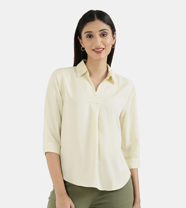 Go Colors Go Colors - Yellow Casual Tops