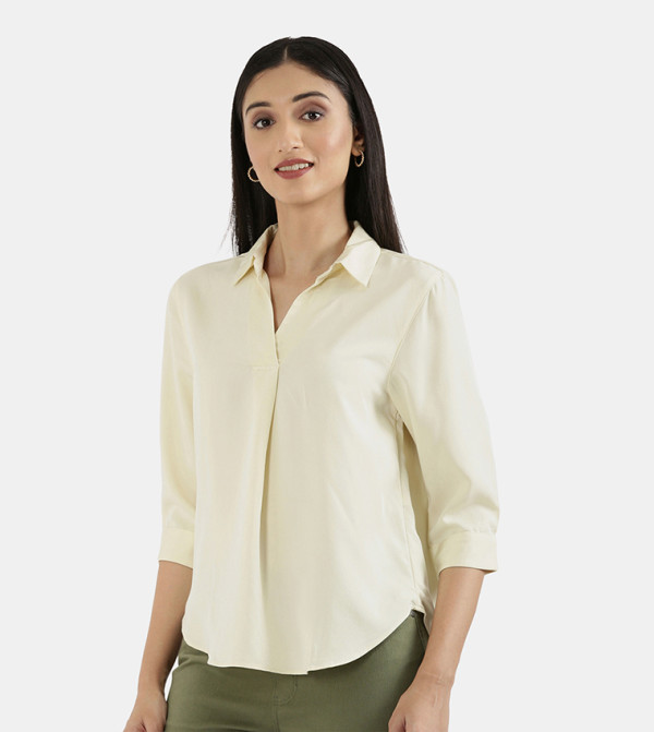 Go Colors Go Colors - Yellow Casual Tops