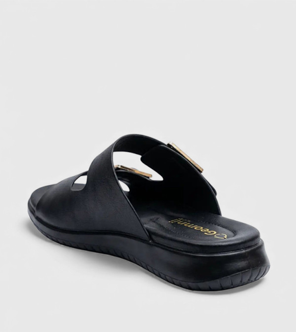 GEOOMNII GEOOMNII - Black Flat Sandals