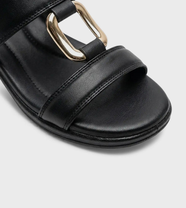 GEOOMNII GEOOMNII - Black Flat Sandals