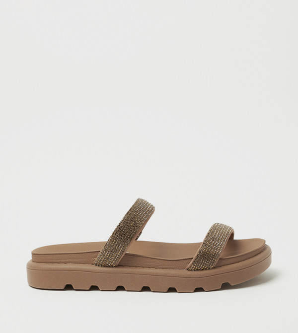 فيزانو فيزانو - بني  Flat Sandals