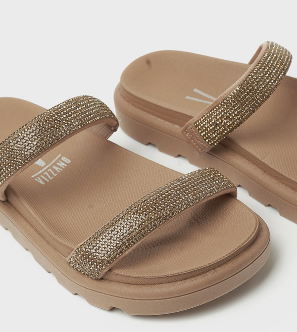 فيزانو فيزانو - بني  Flat Sandals