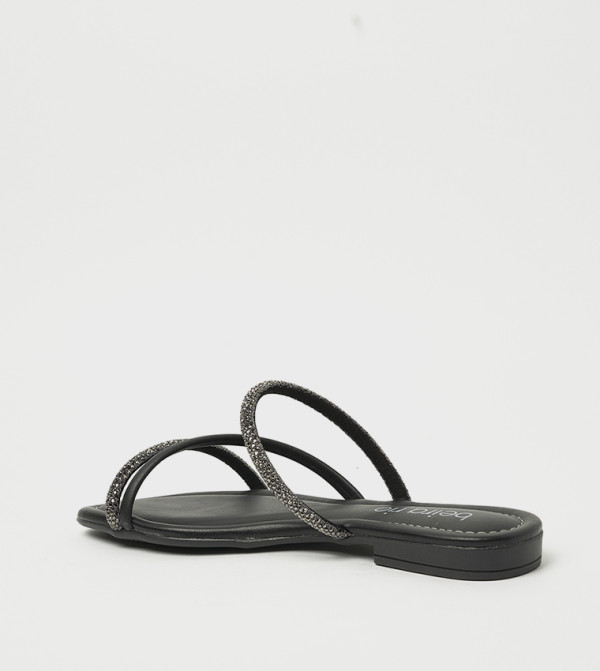 Beira Rio Beira Rio - Black Flat Sandals