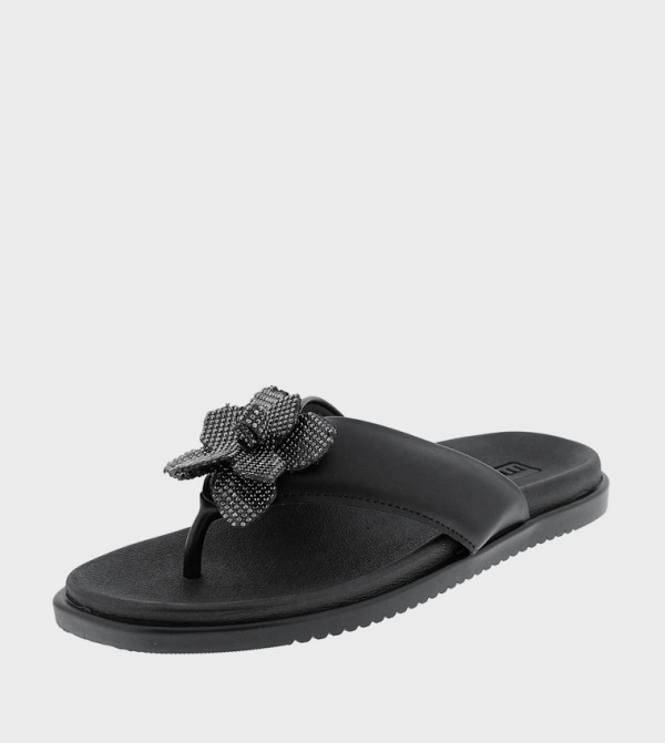 Moleca Moleca - Black Flat Sandals