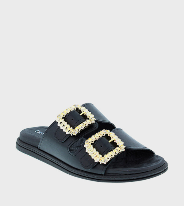 Beira Rio Beira Rio - Black Flat Sandals
